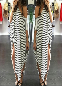 Stripes Maxi Dress 